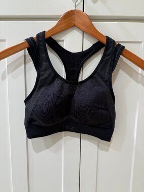 Under Armour Black Compression Sports Bra: Size Medium